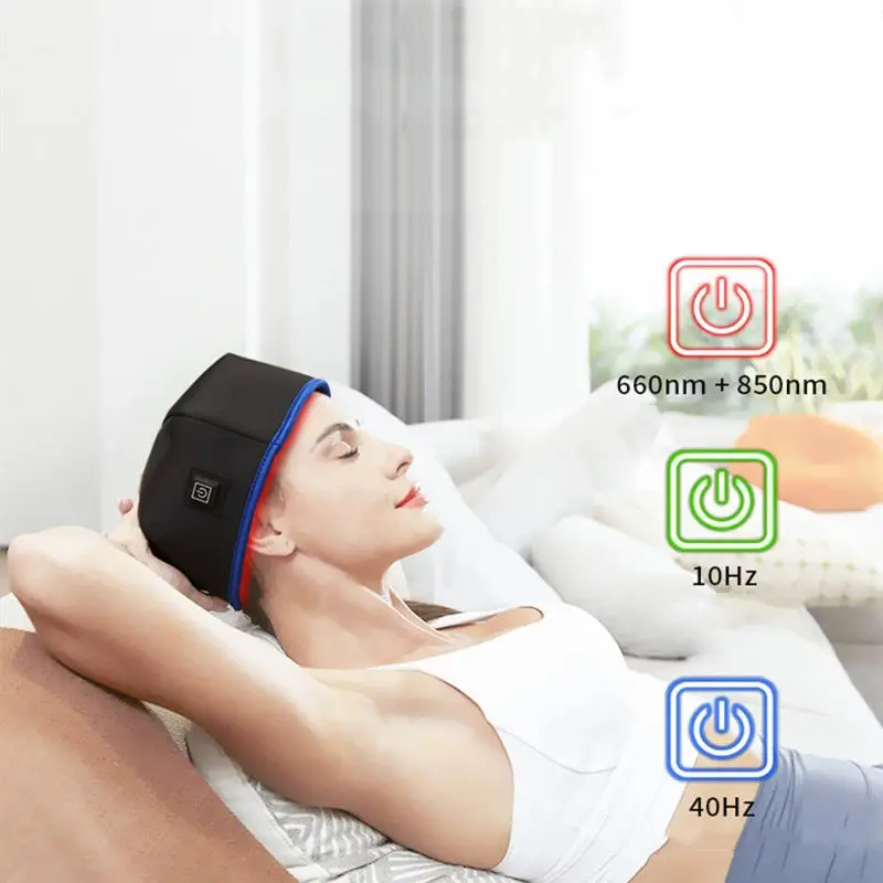 

Home Use LED Red Light Cap Smart Hair Anti Cap 660nm 850nm Hair growth instrument