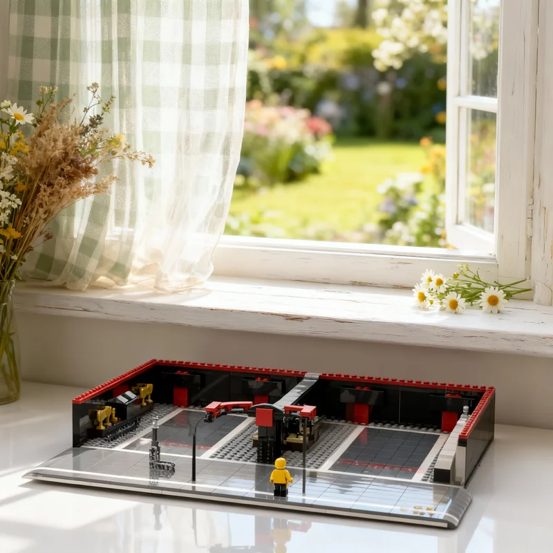 

540pcs MOC F1 Pit Lane And Garage City Champions Model Building Blocks Creative Gift DIY Display Decor Adult Premium Kids Desk