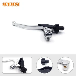 OTOM Motorcycle Accessories Left Aluminum Clutch Lever Handle For YAMAHA YZ65 YZ85 YZ125 YZ 250 YZ250F YZ450F Dirt Pit Bike