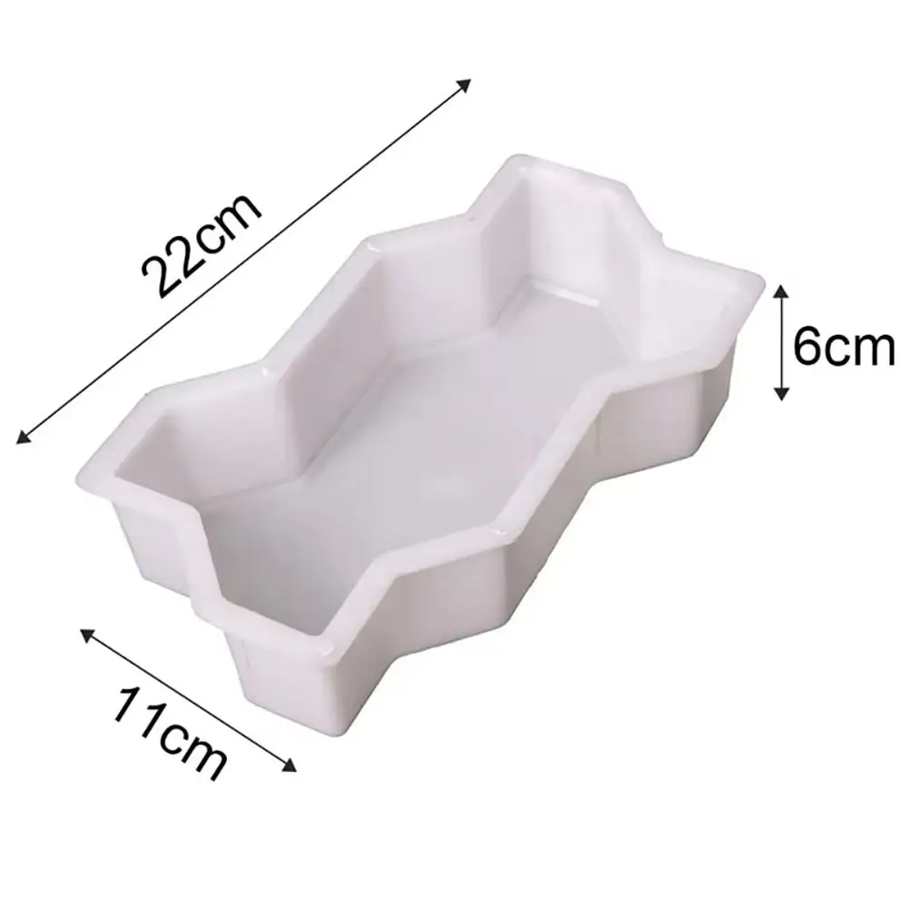 1 قطعة موجات على شكل رصف قالب الطوب قابلة لإعادة الاستخدام لتقوم بها بنفسك مسار الخرسانة صانع قالب البلاستيك الممشى قالب الطوب لحديقة ساحة الفناء #6