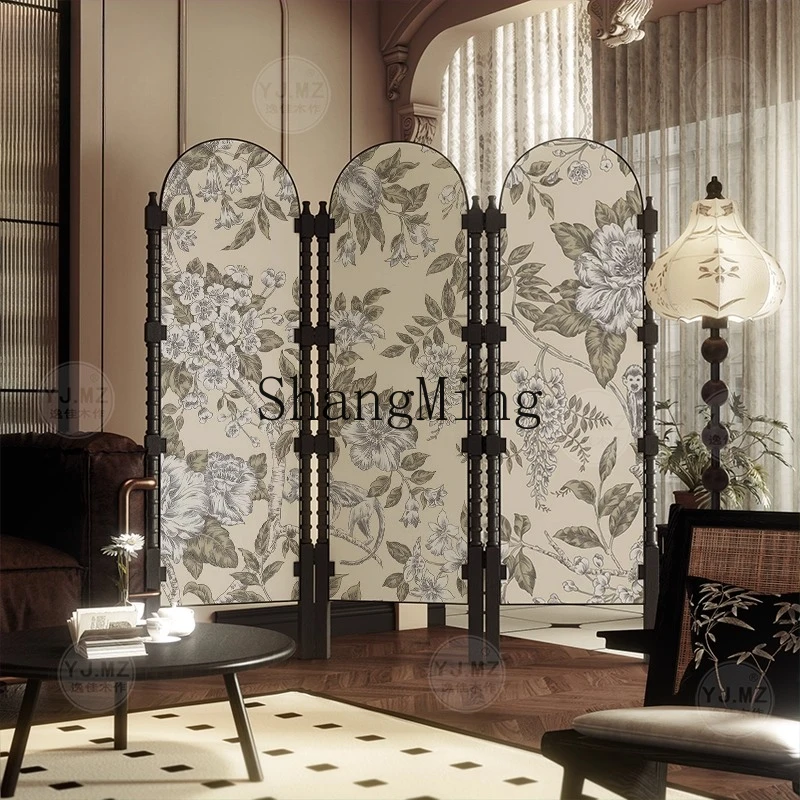 

SM folding mobile screen living room bedroom office partition porch decorative background baffle