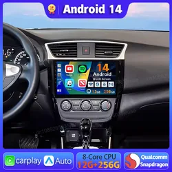 Android 14 Carplay Auto For Nissan Sylphy B17 Sentra 12 2012 - 2018 Car Radio GPS Navigation WIFI+4G 2Din Head Unit Video Stereo