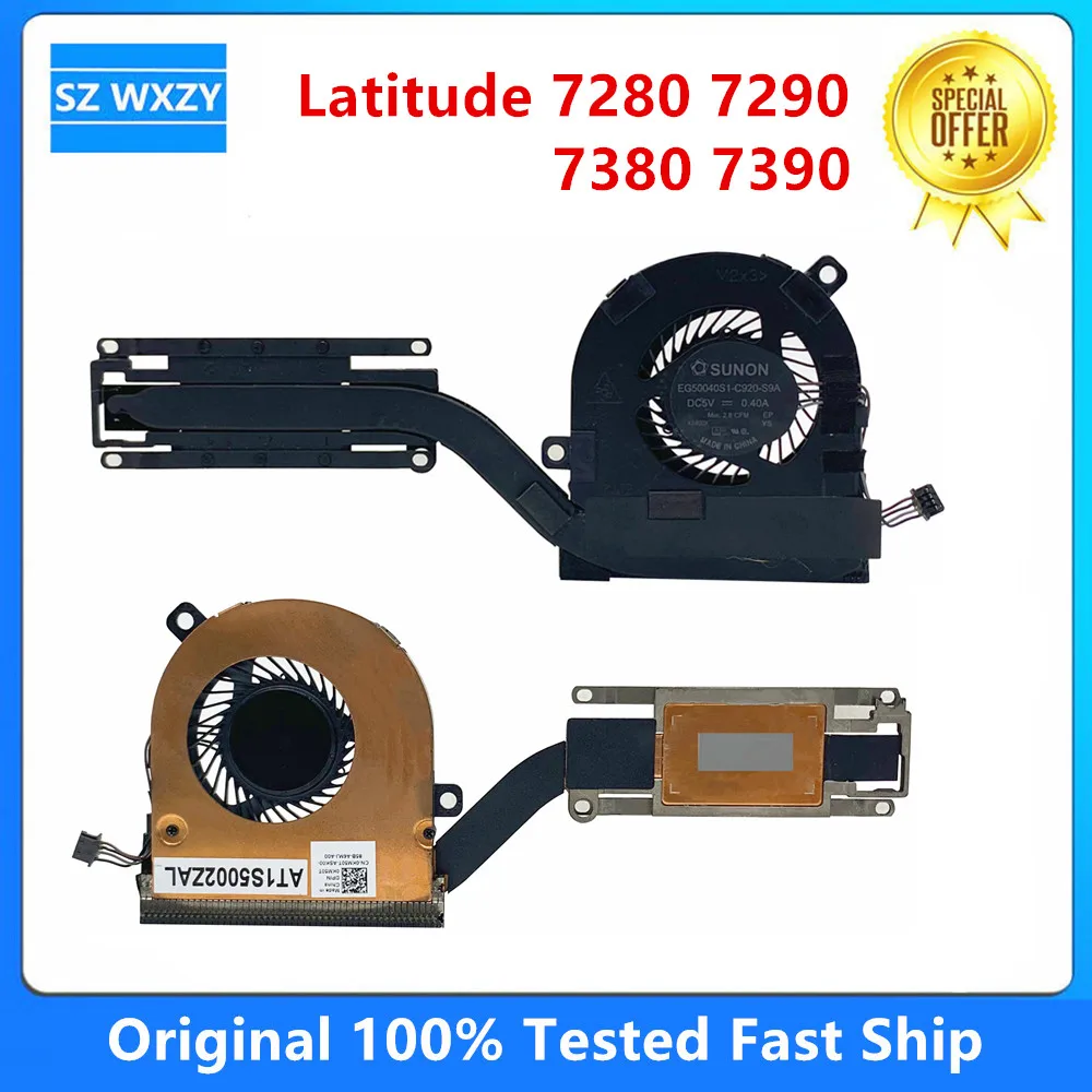 Original For DELL Latitude 7280 7290 7380 7390 Laptop Heatsink Fan