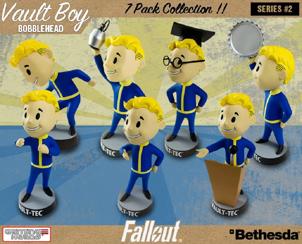 Fallout Boy Q Edition 1 Generation 7 Bobblehead Figure Vault Boy Box Set