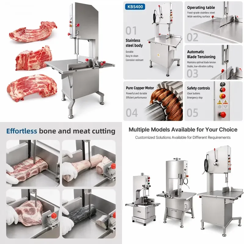 Electric Bone Saw for Cutting Frozen Meat and Bones Commercial Meat Processing Equipment