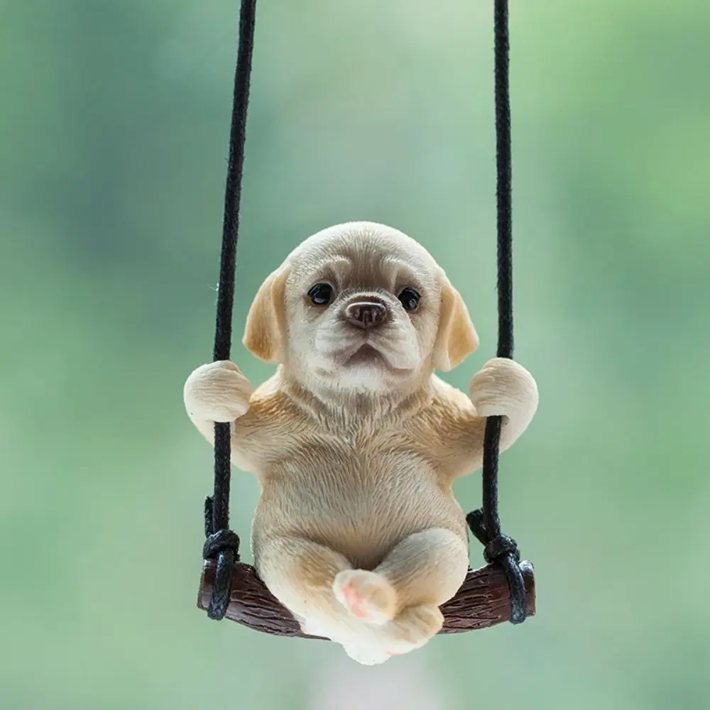 Trend Swing Dog Auto Interior Accessories Bulldog Decoration Car Pendant Delicate Resin Car Hanging Automobile