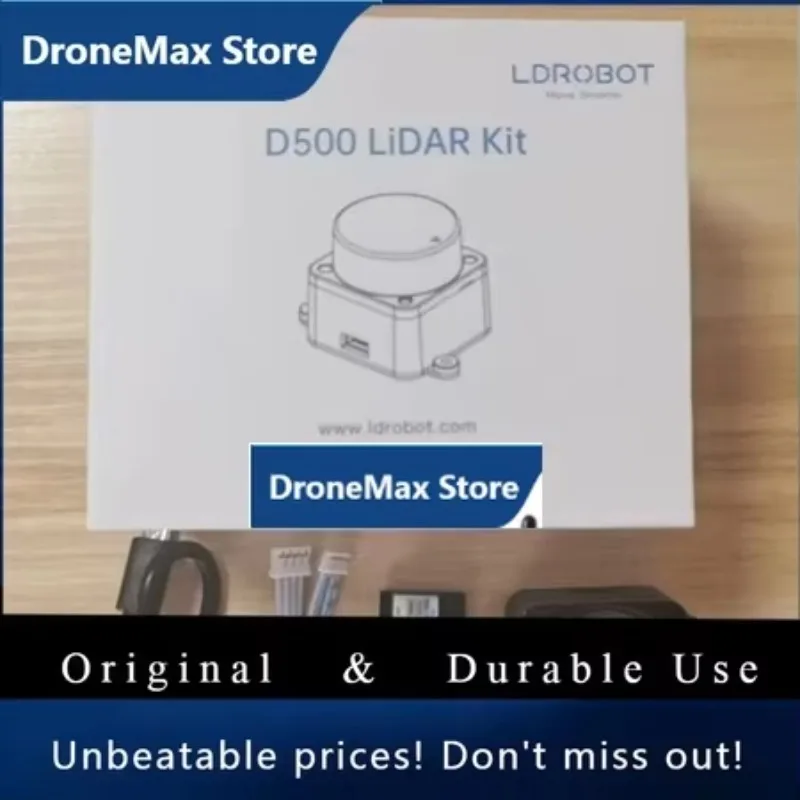 DroMaLDROBOT D500 Lidar Kit TOF Laser Radar Lidar Scanner 360° 60000Lux Support ROS1 ROS2 For Indoor And Outdoor Replace D300 Ki