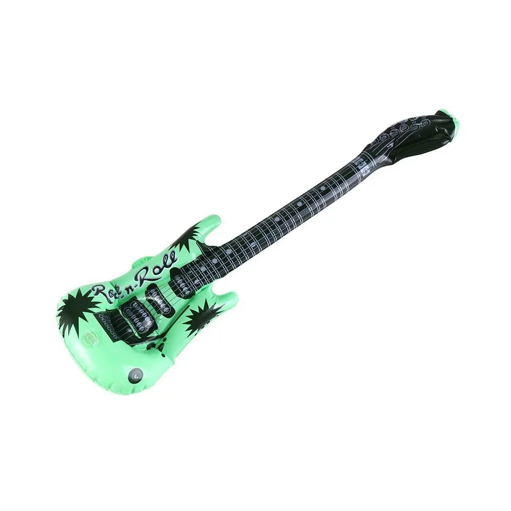 PVC Inflatable Musical Instrument Toys Inflatable Random Color Inflatable Guitar Balloon Creative Reusable Guitar Foil Balloons