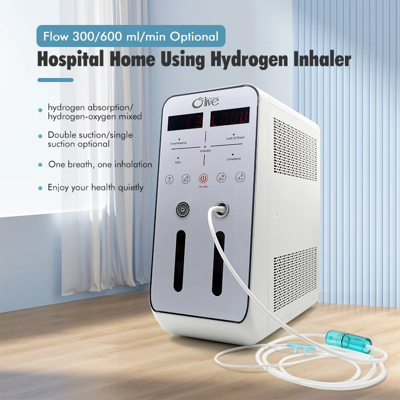 Hydrogen Inhalation Machine Breathing 300ml 600ml Single or Double Person Use Portable Hydrogen Generator for Cancer Patients