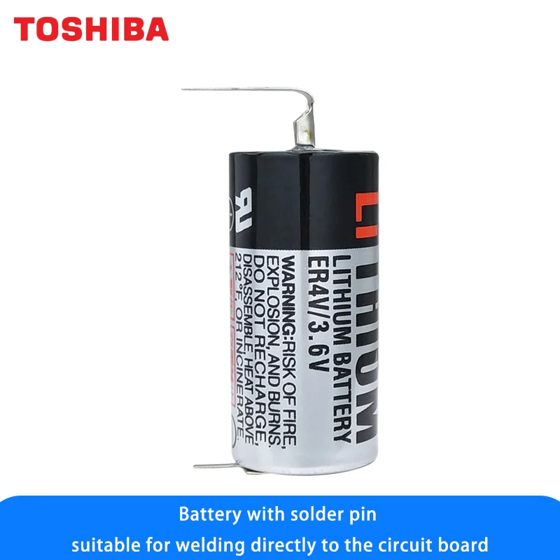 Toshiba ER4V 3.6V Disposable Lithium Battery Omron PLC Equipment Instrument CNC Machine Backup Memory Data Motherboard