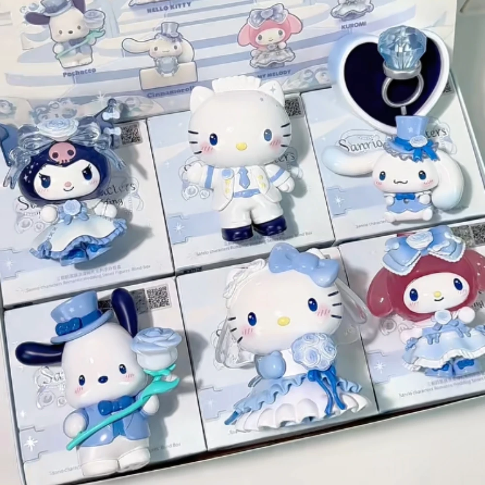 

Sanrio персонажи романтическая свадебная слепая коробка милый котенок аниме кукла фигурка Куроми сумка-сюрприз Моя мелодия коллекционная модель