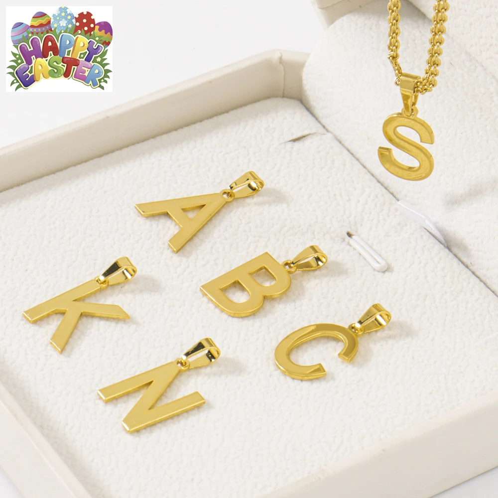 رسائل الفولاذ المقاوم للصدأ قطع الأبجدية قلادة DIY بها بنفسك امرأة قلادة السيدات مجوهرات اكسسوارات بالجملة دروبشيبينغ #1