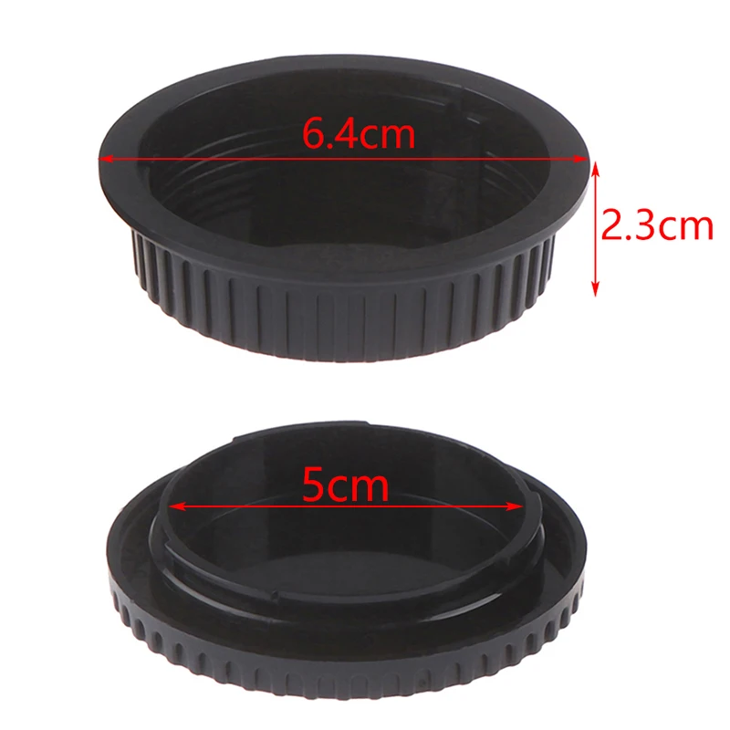 1Set Rear Lens Cap & Camera Body Cap, Fit EOS EF EF-S SLR Cameras - view 6