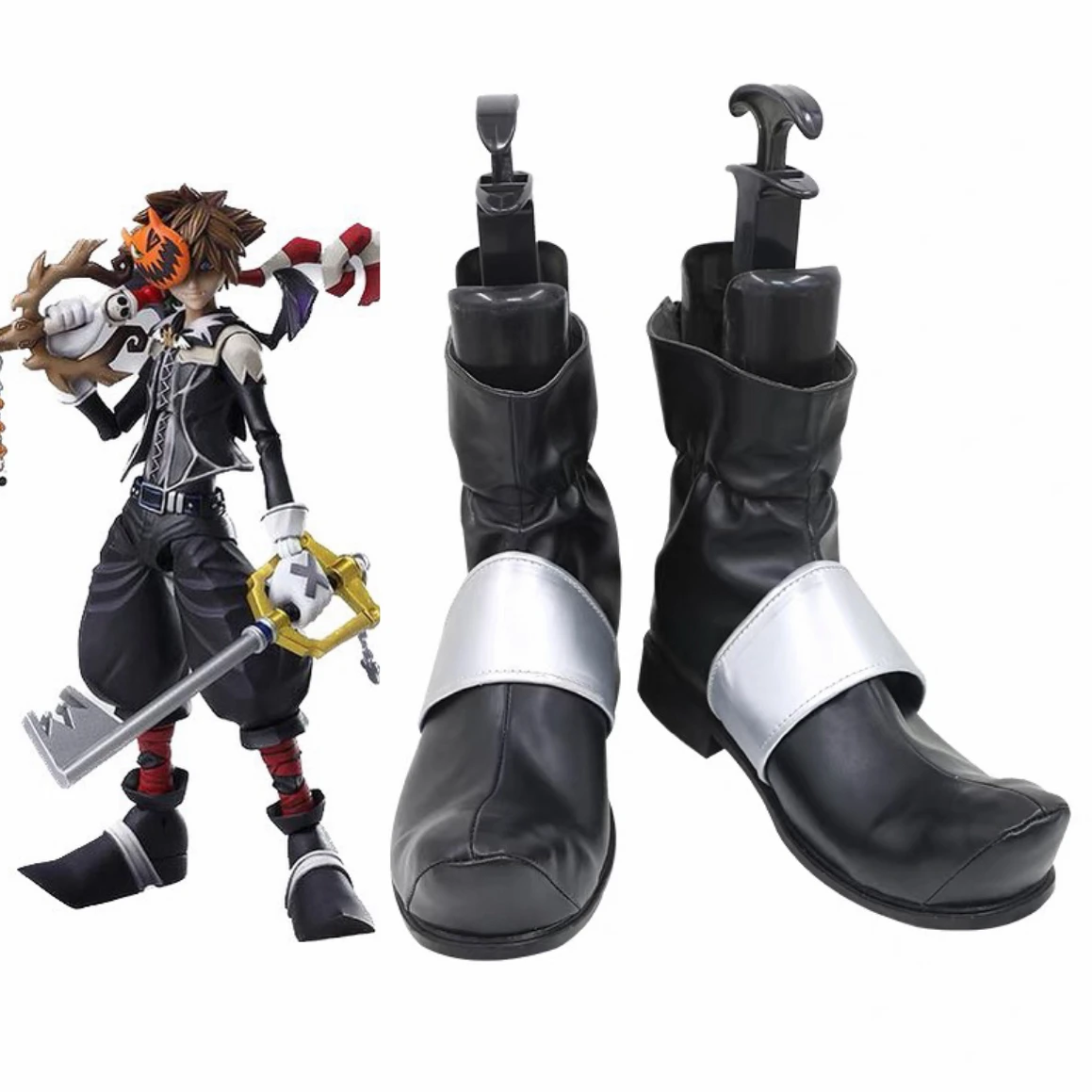 

Kingdom Hearts III Vampire Sora Cosplay Shoes Halloween Town Version Game Cosplay Shoes Boots
