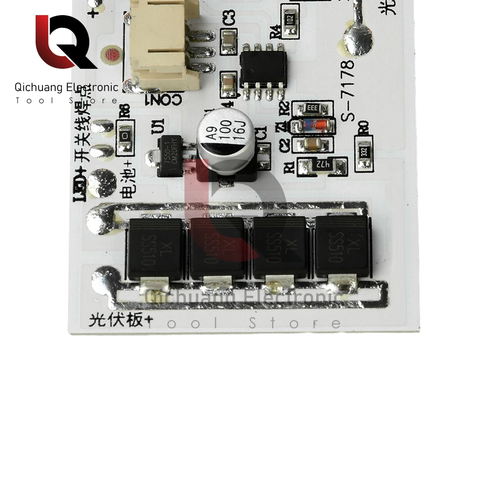 

1Pc High-Power Solar Streetlight Controller 3.2V 3.7V 6.4V 7.4V for Giant Streetlights with Stepless Dimming