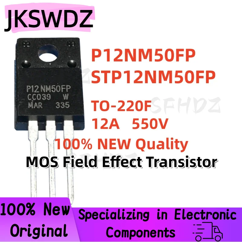 Superior Quality 10/20/30PCS 100% Brand New STP12NM50FP P12NM50FP TO-220F 12A 550V MOS Field Effect Transistor