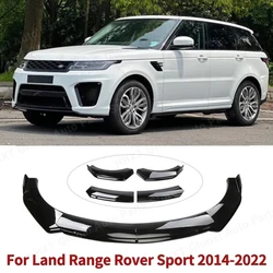 For Land Range Rover Sport 2014-2022 Car Front Body Bumper Spolier Lip Chin Diffuser Splitter Air Dam Kit Protector Guard