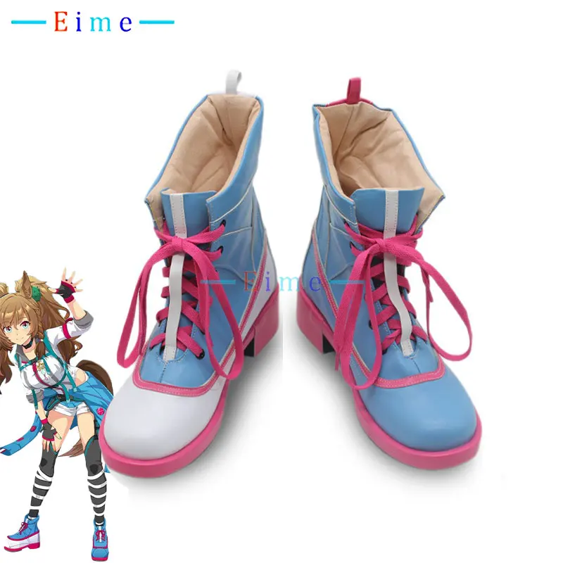 Blast Onepiece Cosplay Shoes Game Pretty Derby Cosplay Props PU Leather Shoes Big Size Halloween Boots Custom Made
