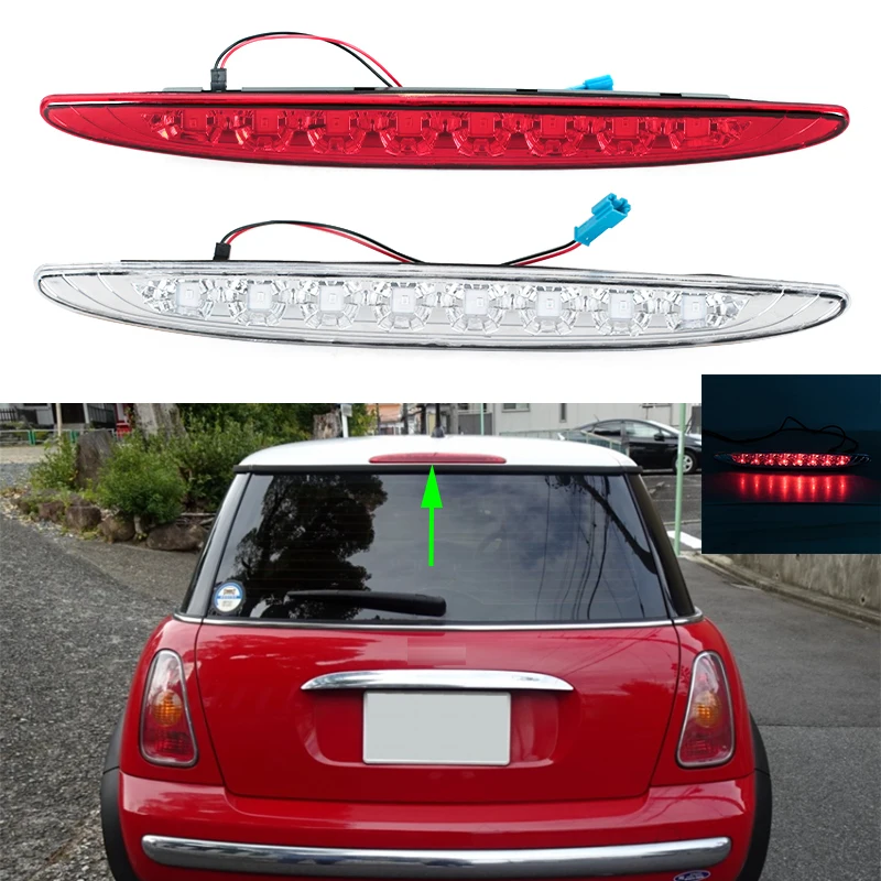 LED 3Rd Third Brake Light For BMW Mini COOPER R50 R53 2002-2006 Rear Additional High Mount Stop Signal Lamp 63256935789