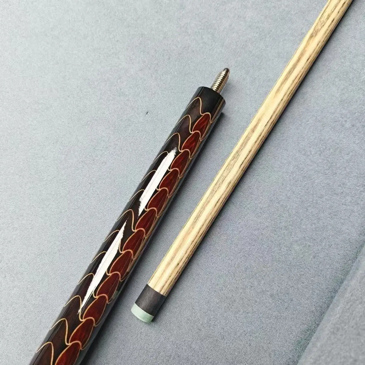 13MMBreak Cue Weight 520g Crafted from Premium North American White Ash Wood 1/2 Split-Joint Specifically Designed 8-Ball 9-Ball