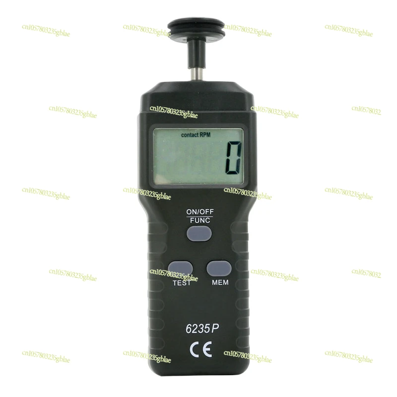 VC6235P Contact Line Speed Measurement Digital Tachometer Tachometer Handheld Battery Revolutions Meter