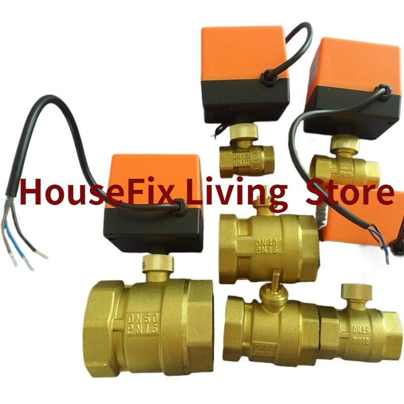 Brass Motorized Ball Valve 1/2