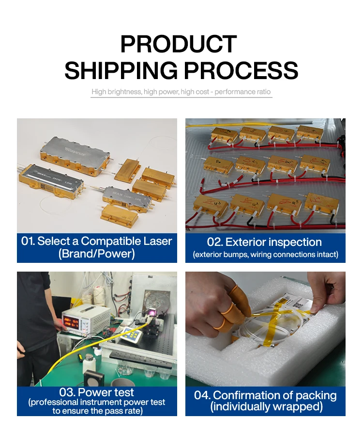 (6+1)x1 Combinateur de pompe pour laser à fibre Raycus 100W–1000W – Module de réparation et de remplacement