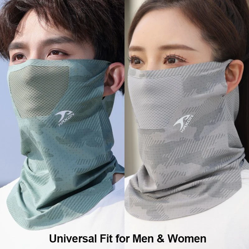 Neck Gaiter Cycling Sun Protection Face Mask Spring Summer Breathable Fishing Hiking Ear-Hanging Sport Unisex Cooling Face Cover