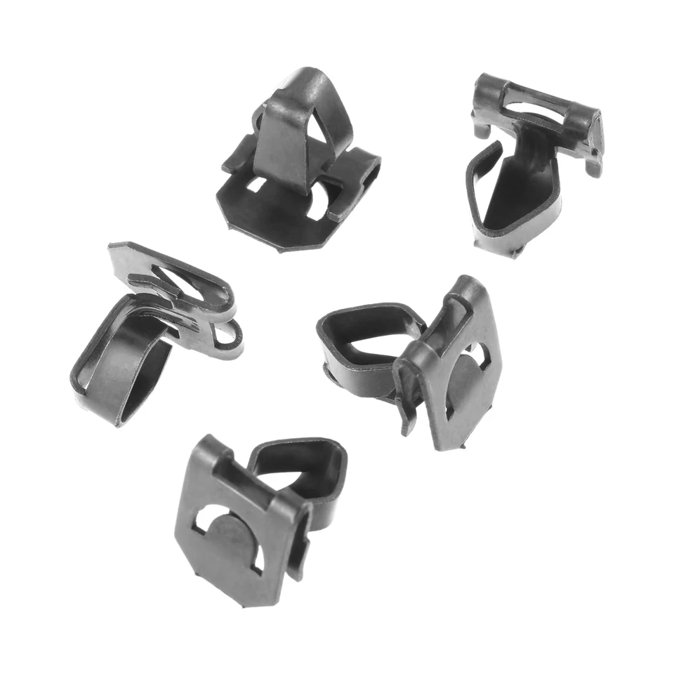 5Pcs Black Car Trunk Rear Tailgate Interior Panel Metal Iron Clips