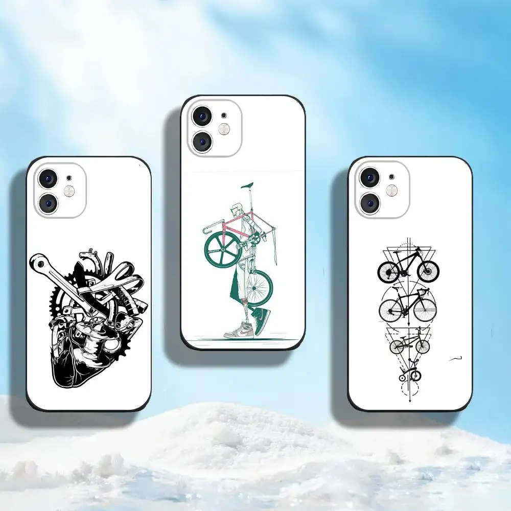 T-Tour De France Bicycle Exercise Phone Case For iPhone 17 16,15,14,13,12,11,Pro,Max,Plus,Mini Niche Creative High-End Cover