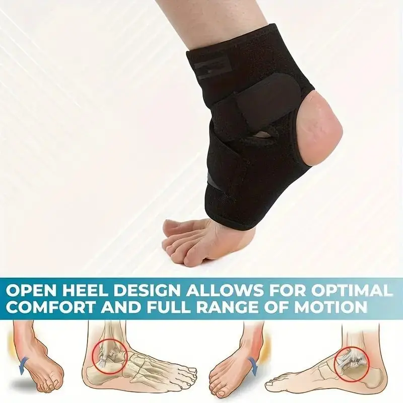 Adjustable Ankle Brace Breathable & Comfortable Elastic Ankle Support Sleeve Running Basketball Volleyball Foot Tendon Support