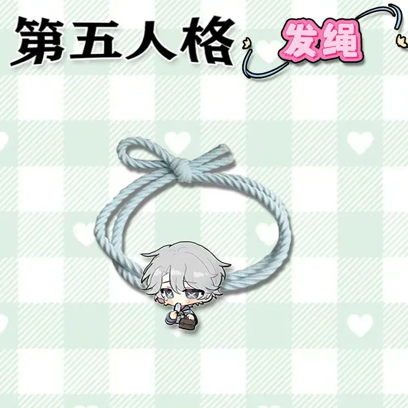 9 قطعة الهوية الخامس أنيمي إيما وودز ايسوب كارل حبل الشعر Kawaii عالية المرونة عقال الكرتون فتاة امرأة إكسسوارات الشعر هدايا
