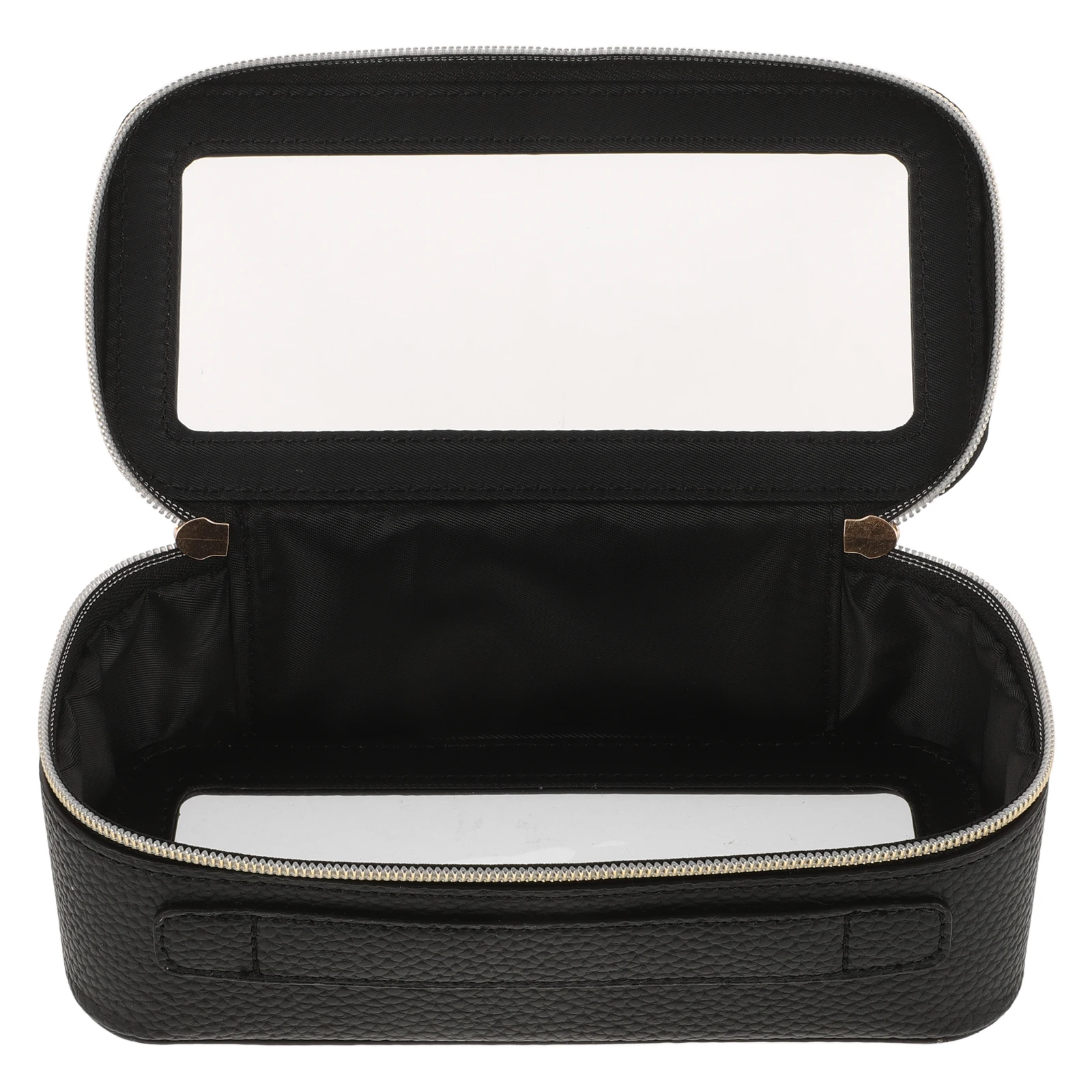 

Clear PVC Makeup Bag Waterproof PU Zipper Portable Travel Brush Holder Toiletry Organizer Large Capacity Makeup Storage Pouch