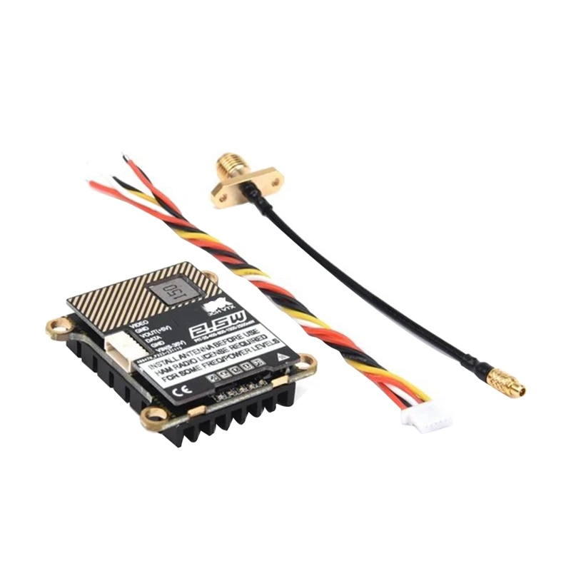 

5.8G 2.5W FPV VTX 40CH 2500MW For RC Fixed Wing FPV Long Rang Racing Drone Durable Durable