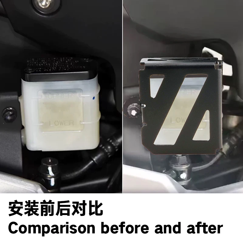 Motorcycle Rear Fluid Reservoir Guard Protector Cover For Honda CB400X CB400F 2019-2026 Rear Fluid Reservoir Guard Protector