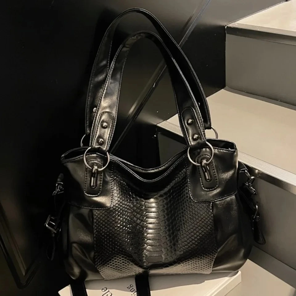 

Luxury Handbag Women Bags Designer Snake pattern Shoulder Crossbody Bags for Women 2026 Top quality Casual Travel Tote Bag Sac