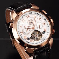 JARAGAR Tourbillon Watches Men Fashion Rotating Case 5 Hands Auto Date Week Month Automatic Mechanical Wristwatches Men Winner