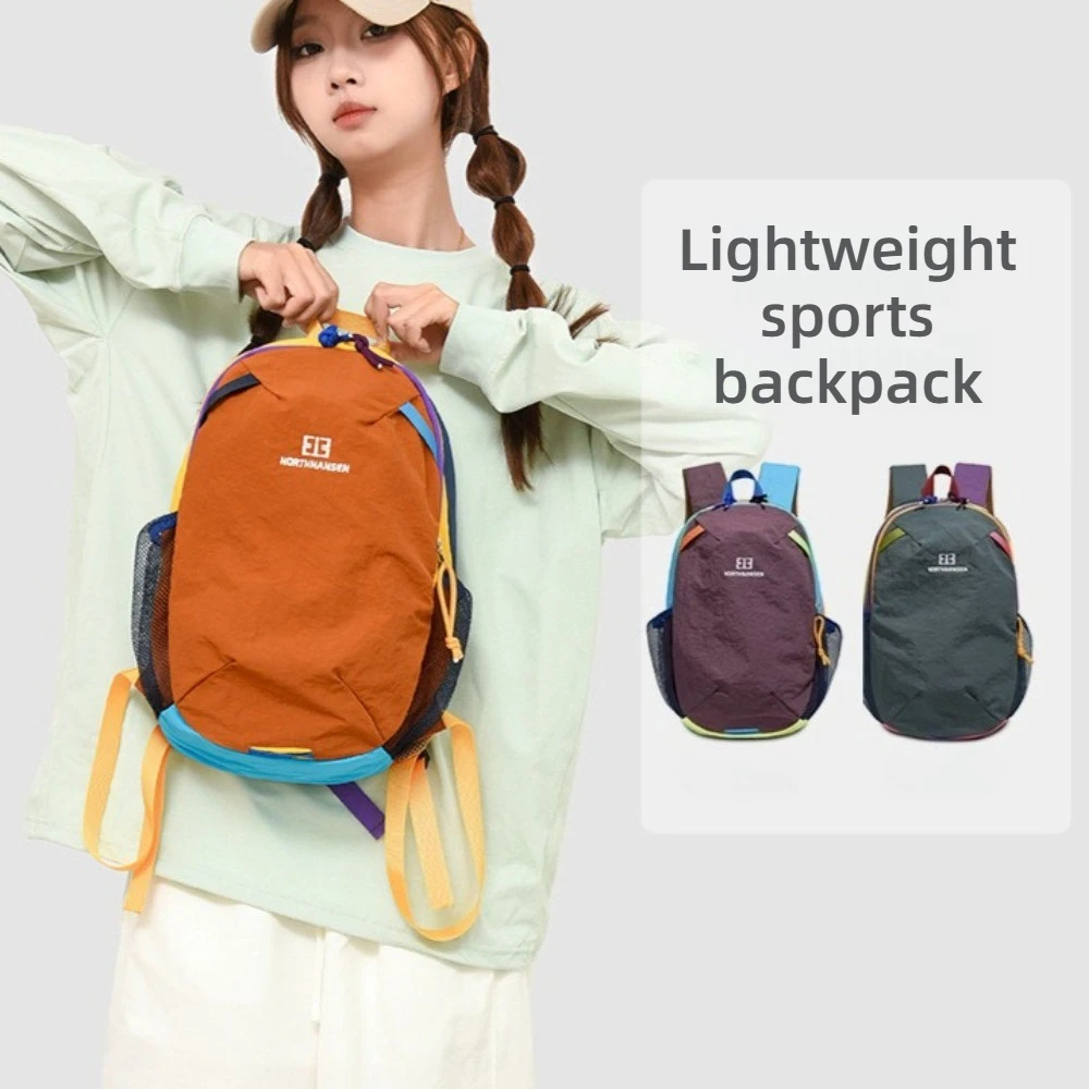 

Fashionable Color-blocking Casual Backpack New Large Capacity Cute School Bag Lightweight Outdoor Travel Bag for Teen Girls