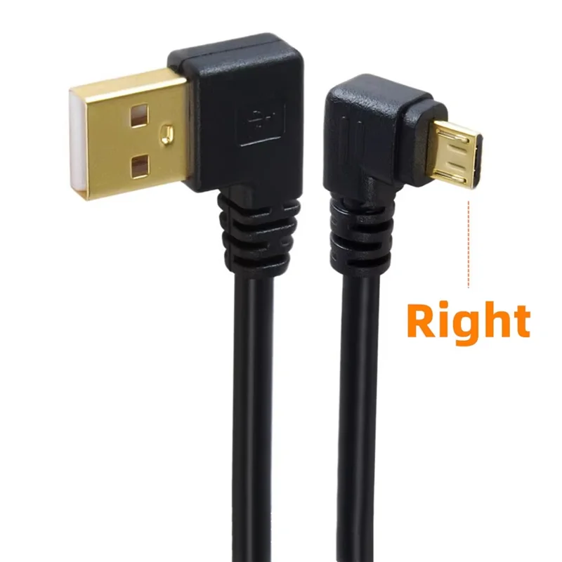 

A13E-Plated Right Angle Data Sync And Charge Extender Lead 1M Short 90 Degree USB 2.0 To Micro USB USB Male Cable Plated