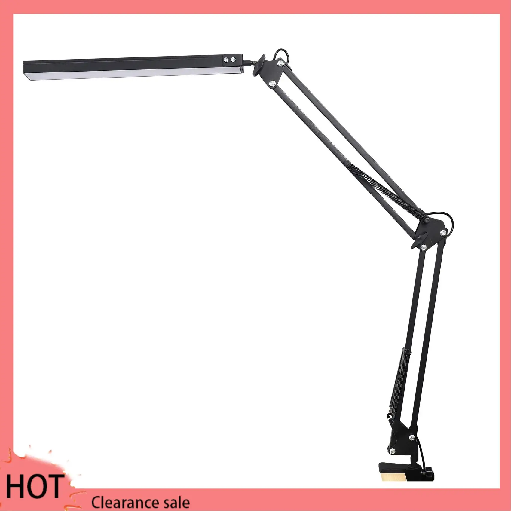 

A88Z 2X LED Desk Lamp With Clamp,Adjustable Swing Arm Desk Lamp,Modern Architect Table Lamp For Study/Reading/Office/Work