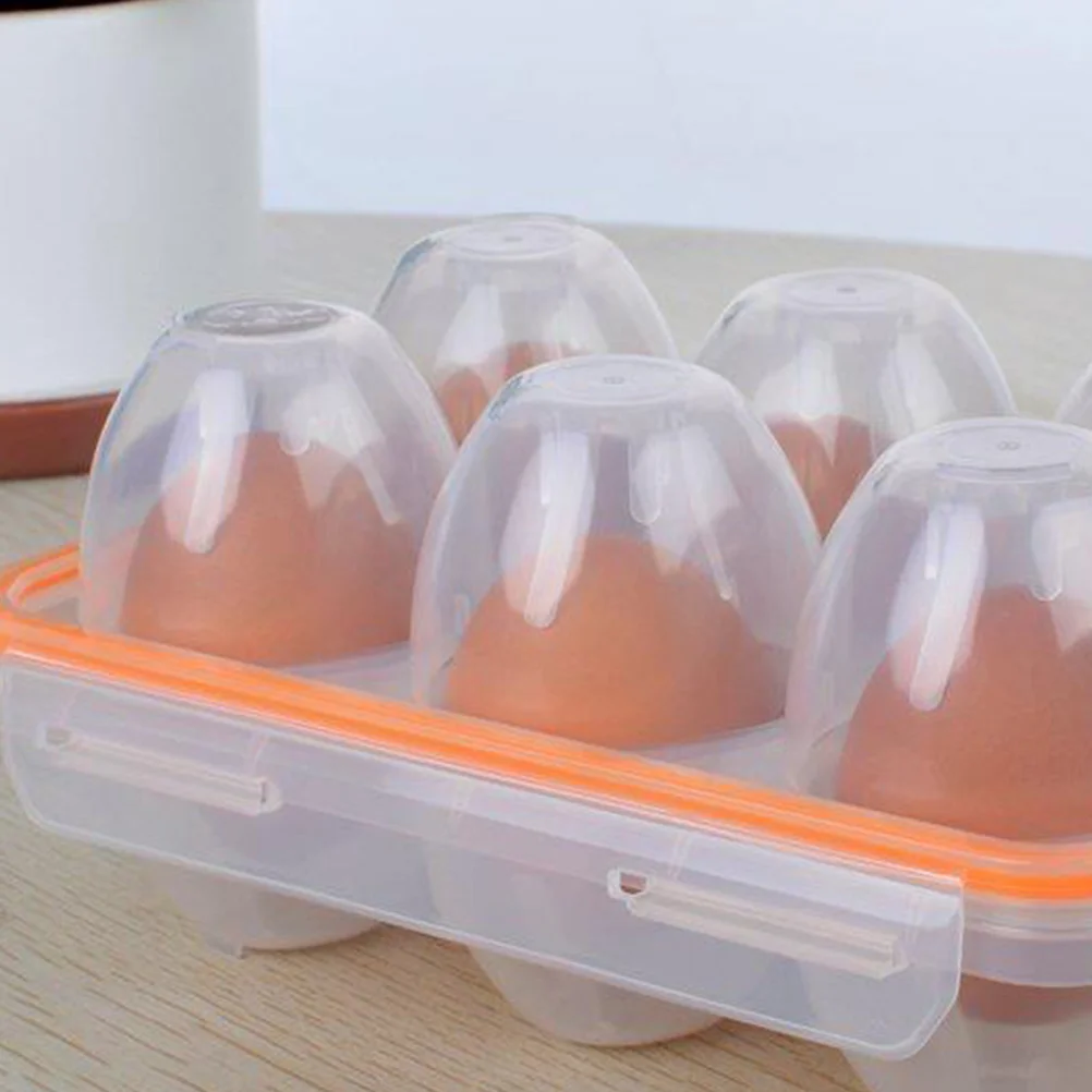 

Egg Storage Shock proof Tray Protective Holder Camping Protective Egg Holder Picnic Durable PP Silicone Seal Safe