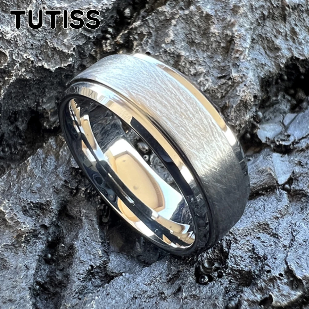 TUTISS 6/8mm Classic Tungsten Carbide Ring Forever Love Accesories For Men Women Unique Brushed Comfortable Fit