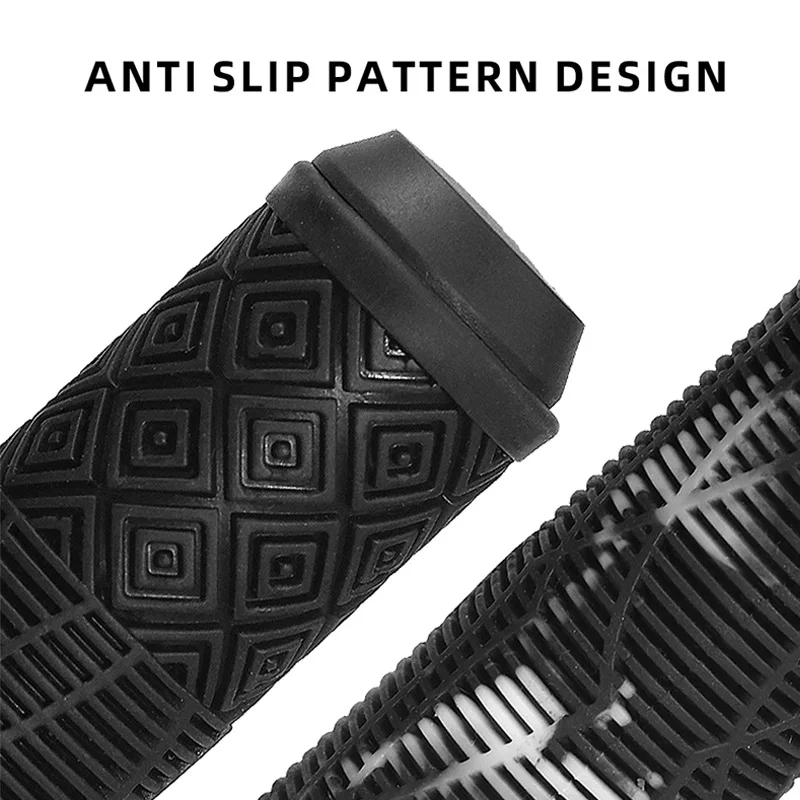 160MM 자전거 핸들 그립 고무 편안한 스쿠터 자전거 핸들 그립 부드러운 고무 MTB 커프스 다채로운 바 엔드 플러그 MTB 그립