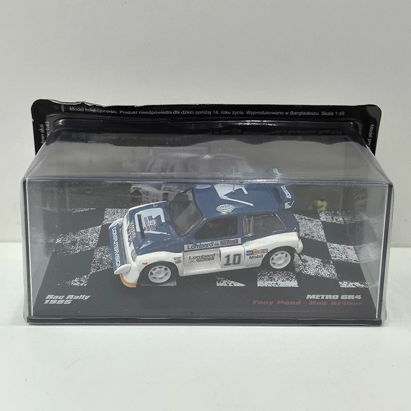

IXO 1/43 METRO 6R4 #10 1985 Alloy Simulation Car Model Static Collection Decorated Holiday Toys Souvenir Gift