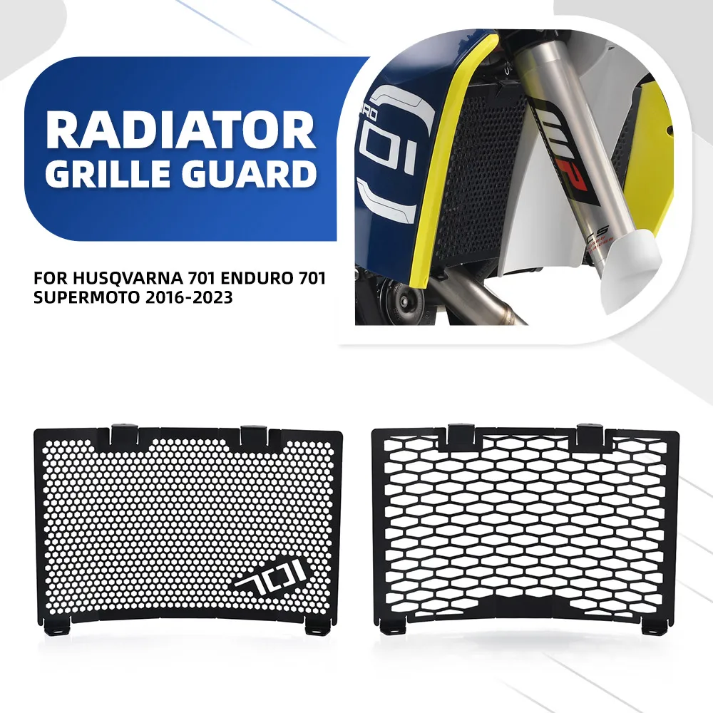 

For Husqvarna 701 Enduro 701 Supermoto 2016-2023 2022 2021 2020 2019 Motorcycle Radiator Grille Guard Protector Cover 701Enduro