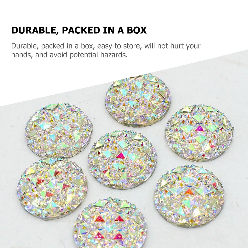 

10 Pcs Delicate Rhinestone Thumbtack Office Map Tacks Resin for Push Pins Clear