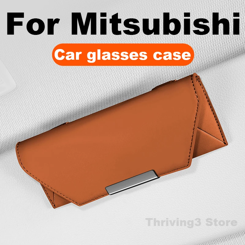 

Car Glasses Case For Mitsubishi Xforce Outlander Pajero Xpander ASX Mirage L200 Eclipse 2025 Universal Auto Sun Glasses Holder