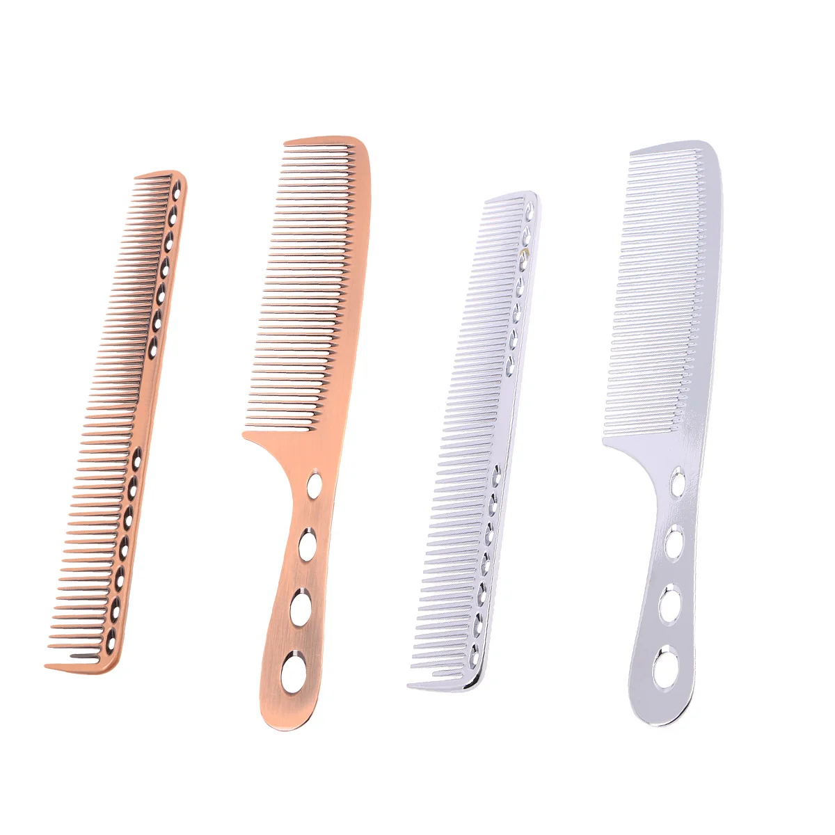 

2 Packs Barber Comb Set Hair Cutting Tool Detangler Fine Teeth Aluminum Combs Salon Hairdressing Durable Anti Rust Easy Wash