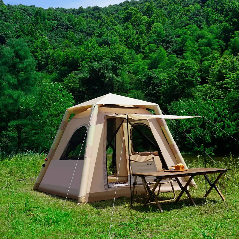 New Automatic One-Bedroom Infla Tent Ging Equipment 3-5 People Rainproof Por Oxford Camping