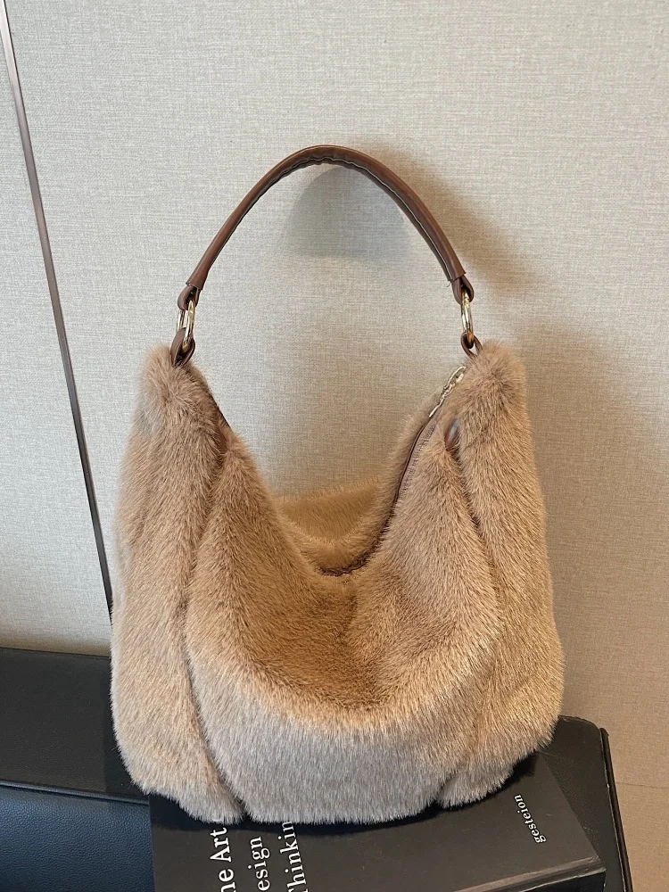 

Модная сумка через плечо, большая емкость, простой дизайн, универсальная сумка подмышки для повседневного использования осенью